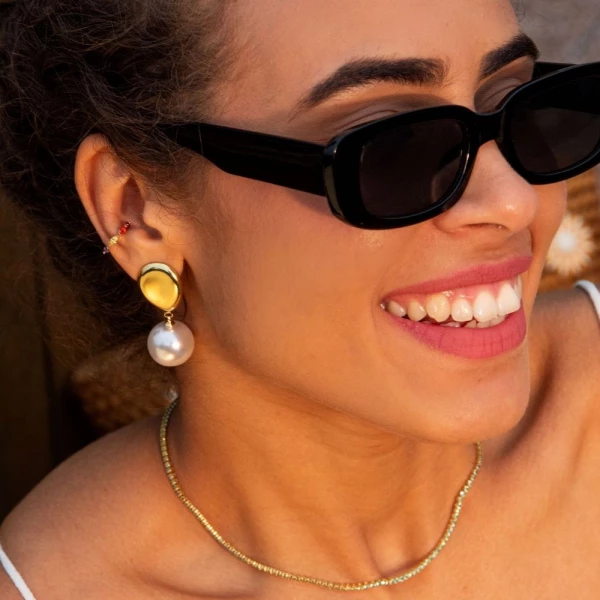Piercing Fake de Pedras Coloridas Navete